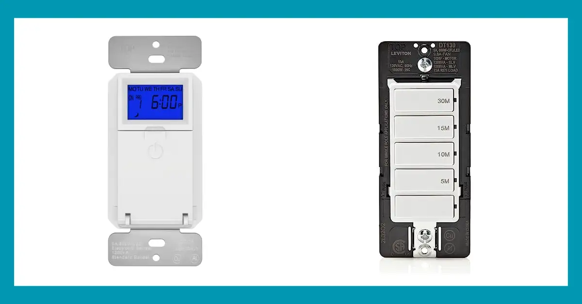Top 10 Best Timer Switch for Bathroom Fan Reviews